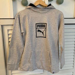 Grey Fleece Puma Hoodie Sweatshirt NWOT